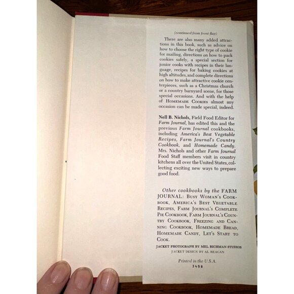 Homemade Cookies By The Food Editors Of Farm Journal First Edition 1971 Vintage - Picture 13 of 15